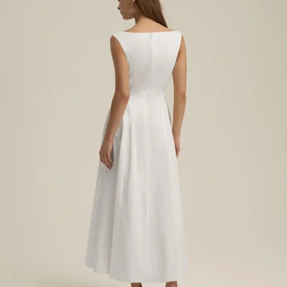 Favorite Daughter Elegant White Maxi Catherine Dress - Picture 4 of 12